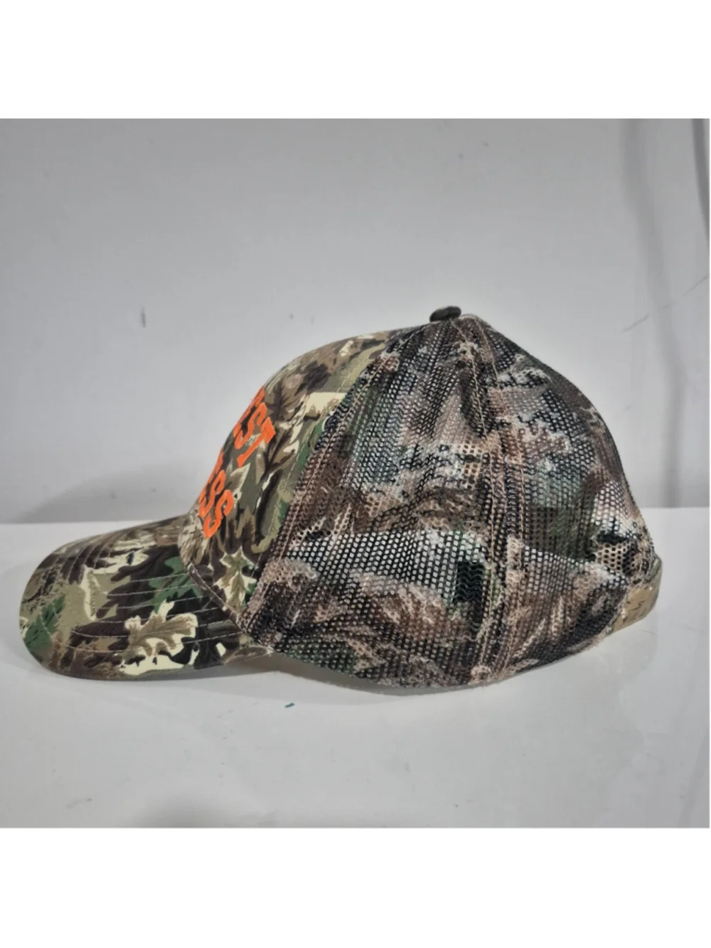 Women's Otto Camo Midwest Princess Trucker Hat One Size Green Orange